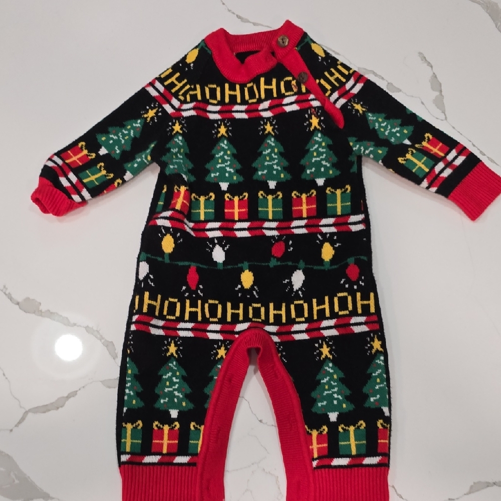 Festive Holiday Baby Onesie